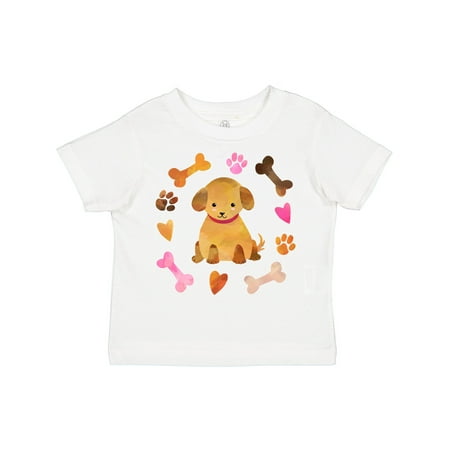 

Inktastic Cute Puppy Valentine with Hearts and Bones Gift Toddler Boy or Toddler Girl T-Shirt