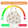 thumbnail image 3 of Lunch Bag for Women Insulated Lunch Box Cute Quilted Lunch Tote Bags Reusable Large Capacity Cooler Bag for Travel Work Picnic, 3 of 7