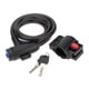 thumbnail image 1 of Candado de cable de acero antirrobo de alta seguridad para bicicletas, 1200 mm x 12 mm, 1 of 8