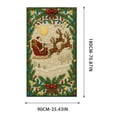 thumbnail image 3 of Aodebiao Rideau de Porte de Noël Décorations Imperméable Polyester Scène des Fêtes Toile de Fond Réutilisable Décoration Suspendue pour Porte pour Maison Vitrine Fête Festive Saisonnière Décoration Intérieure Extérieure, 3 of 5
