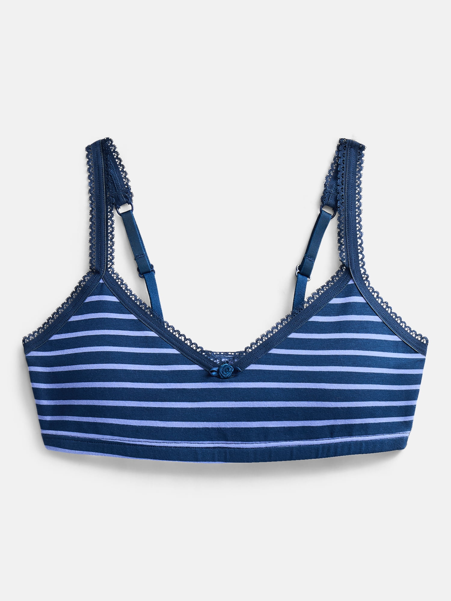 Weekend Academy Girls 2Pk Cotton Triangle Bralette, Sizes XS to XXL