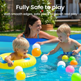 thumbnail image 2 of Inflatable Pool, Durable Thickened Blow up Kiddie Pool for Kids, Toddlers and Adults, BPA-Free Family Swimming Pool, 6.9 x 5 x 1.8 ft, Blue, 2 of 10