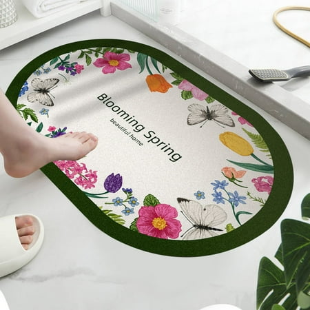 

Budget-Friendly Carestorng Diatom Mud Bathroom Mat Quick-Drying Non-Slip Floor Mat Water Absorbent Bathroom Rug Provides Firm Grip and Rapid Water Absorption Ideal for Bathrooms and Sinks