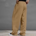 thumbnail image 5 of Dweltoz Men's Baggy Sweatpants Wide Leg Pants Casual Open Bottoms Straight Trousers Elastic Waist 2026 Fall Winter Lightweight Pants Loose Fit Oversized Sweatpants with Pockets,Brown 3XL, 5 of 5