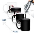 thumbnail image 4 of 3drose, Pretty Pink Magnolia Flower Monogram Initial P, 11oz Magic Transforming Mug, 4 of 7