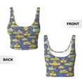 thumbnail image 6 of Rateoe Cartoon Submarines Print Womens' Sports Bras Scoop Neck Sports Vest- Padded U Back Seamless High Impact Support, 6 of 7