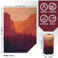 thumbnail image 2 of Camping Blanket - Outdoor Stadium Blanket Wearable, Lightweight, Packable, Machine Washable Camping Quilt for Traveling, Picnic, Beach, Party 78"x 56" (Sunset Mountain Scenery), 2 of 8