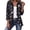 06-Black, variant on Blazer Jackets for Women Christmas Vintage Printed Long Sleeved Lapel Tops Casual Fashion Holiday Party Outerwear