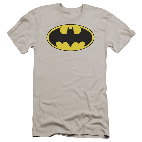 Dc - Batman Logo - Premium Slim Fit Short Sleeve Shirt - Small