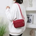 thumbnail image 6 of Fashion Women Comfortable Embroidery Messenger Bag Zipper Underarm Bag Shoulder Bag Ladies Handbag Crossbody Bag PURPLE, 6 of 8