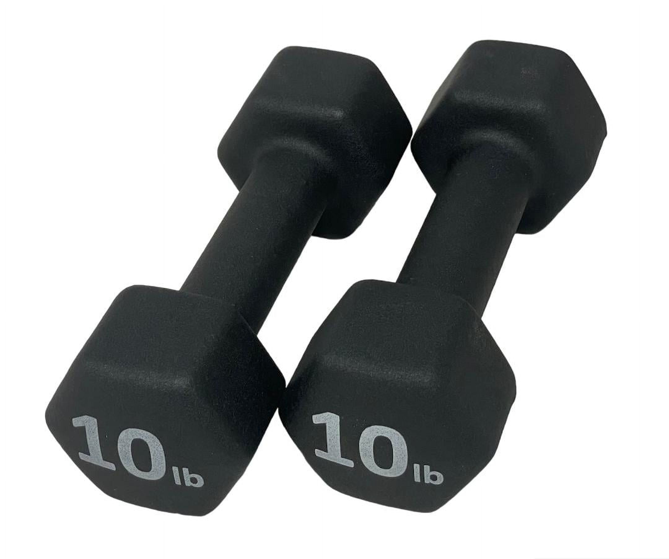 Rainforest Basics Neoprene Hex Dumbbells, Blue, 5 lb/8 lb/10 lb 3 Pairs