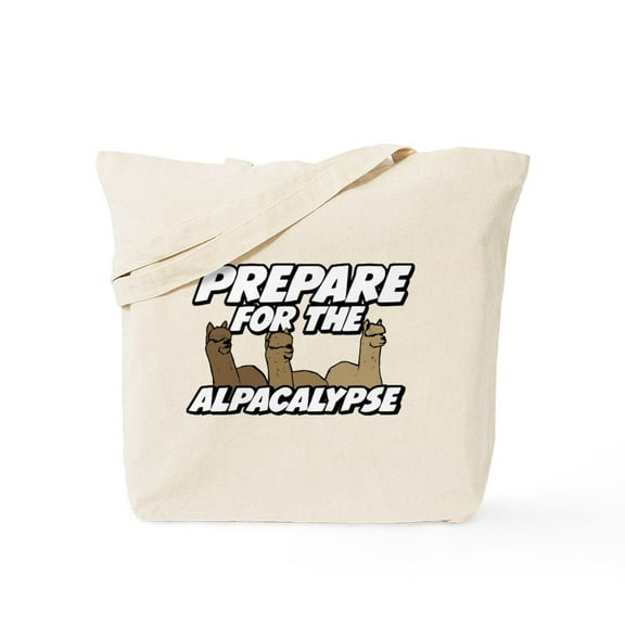 CafePress - Prepare For The Alpacalypse Tote Bag - Unisex Canvas Tote Bag, Beige, 1-Piece