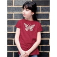 thumbnail image 2 of Daisy Butterfly T-Shirt Juniors -Image by Shutterstock,  Medium, 2 of 4