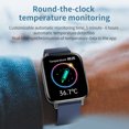 thumbnail image 4 of Generic Pulsera Inteligente F60 con Pantalla Táctil IPS de 1.7", Bluetooth 5.0, Resistente al Agua IP67, Monitoreo de Temperatura, Sueño, Ritmo Cardíaco y Presión Arterial, 24 Modos Deportivos,, 4 of 6