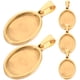 thumbnail image 1 of 5 bandejas colgantes de acero inoxidable con bisel para hacer joyas., 1 of 5