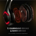 thumbnail image 7 of RUNMUS Gaming Headset, Xbox One Headset with Stereo Sound, Noise Canceling PS4 Headset with Mic & LED Light, Soft Memory Earmuffs for PC PS5 Mac Switch Laptop Xbox One, 7 of 7