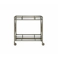 thumbnail image 1 of 34" X 20" X 35" Antique Brass Metal Serving Cart, 1 of 1