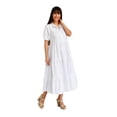 thumbnail image 5 of Vestido casual Roman Fashion /Juvenil 595 (Blanco) blanco G, 5 of 5