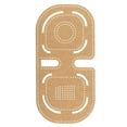 thumbnail image 1 of Regla de bricolaje, plantilla de acrílico Plantilla de acrílico transparente de bricolaje Herramientas de bricolaje altamente versátiles, 1 of 9