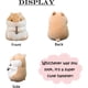 thumbnail image 2 of Animales de peluche de hámster de 9 pulgadas, juguete de hámster kawaii para niños, niñas, marrón, 2 of 4