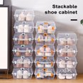 thumbnail image 3 of LCXmlly Clear Plastic Shoe Box Ventilation Holes Design Shoe Storage Box Transparent Space saving, Plastic Organizer Box for Home, 3 of 8