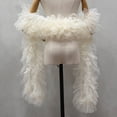 thumbnail image 2 of Detachable Tulle Boa Shawl, Champagne Bridal Ruffle Cape, 11.81x78.74inch, 2 of 7
