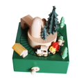 thumbnail image 4 of Caja de música de madera para centro de mesa, artesanía, figura decorativa para el hogar, accesorios de escritorio, adorno para dormitorio, interior y B, 4 of 9