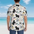 thumbnail image 6 of Daiia Funny Puppy Hawaiian Shirt for Men Gentle Cotton Regular Short Sleeve Casual-Small, 6 of 9