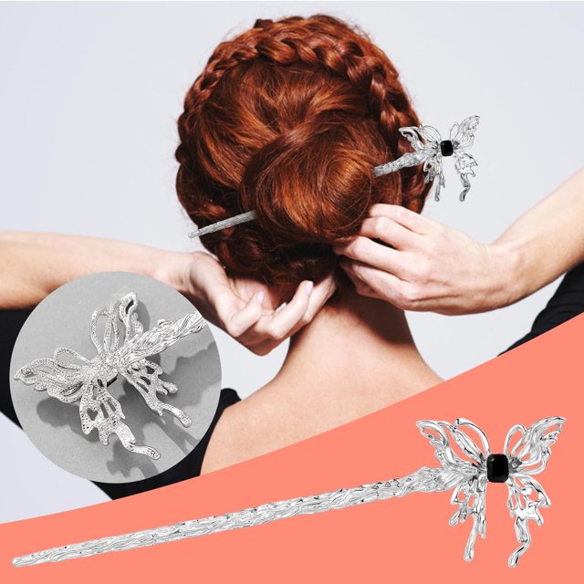 TIMIFIS Pinces à Griffes Dames Mode Papillon Hairpin Ornement Décoratif Cheveux Décoratif Pince à Cheveux Cadeaux pour Femmes Filles - Été
