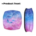 thumbnail image 2 of HELLHERO Backrest Covers Dreamlike Nebula Butterfly Theme Rollator Seat Covers & Stretchable Material for Unisex Travel with Non-Slip Cover, 2 of 7
