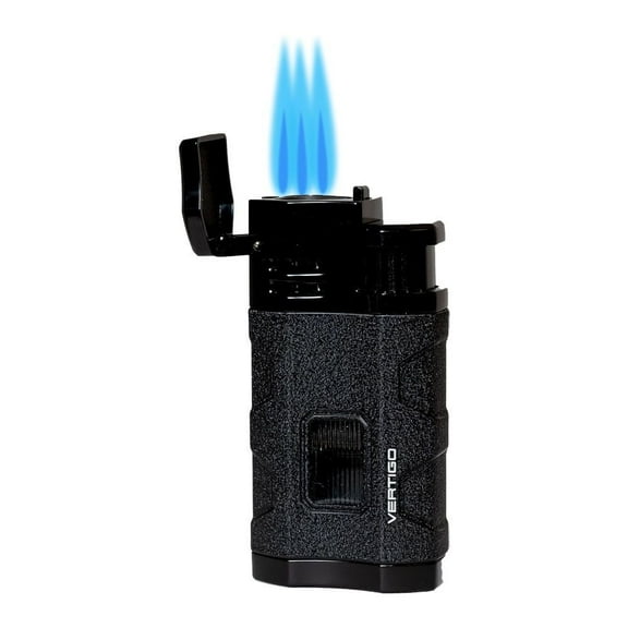 Vertigo Envoy Triple Torch Lighter - Black