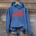 thumbnail image 2 of Funny Red Lobster Printed Oversized Crewneck Sweatshirt Women Long Sleeve Hooded Pullover Tops Fall Fashion For Women 2025 Trendy (Blue,Large), 2 of 4