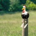 thumbnail image 2 of Lindo enchufe de resina pollo escultura día de la madre gallina gallo estatua (negro) Wdftyju Libre de BPA, 2 of 5