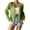 Green, variant on Women's Cardigan Solid Color Lace Knitted Cardigan With A V Neck And Three Quarter Sleeves For Ladies,Green Women's Cardigan M