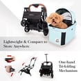 thumbnail image 4 of IBIYAYA 3-in-1 Tri-Fold Pet Carrier, Spearmint, 33 lb Limit, 4 of 7
