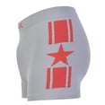 thumbnail image 6 of 6-Pack Men's Seamless Short Boxer Briefs Underwear, Side Star Multi Color, 6 of 9