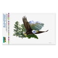 thumbnail image 1 of Bald Eagle Flying Over the Mountains Scenic Home Business Office Sign, 1 of 7