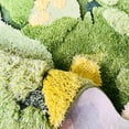 thumbnail image 4 of Ukeler 3D Shag Moss Area Rugs for Home Decor Non Slip Washable Kids Play Rug Cozy Plush Living Room Bedroom Bedside Rug 39.5''×39.5'', 4 of 6