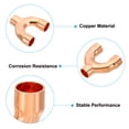 thumbnail image 3 of Uxcell 3/8 Inch ID Copper Fitting, 5 Pcs 3 Way Y Type 99.9% Pure Copper Pipe Fitting Welding Connection for HVAC, 3 of 5