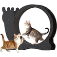 thumbnail image 1 of Homall Roue d'Exercice pour Chat, Grande Roue de Course de 42 Pouces pour Chat avec Mécanisme de Verrouillage/roue Silencieuse/piste Tapis, Tapis Roulant pour Chats d'Intérieur, Noir, 1 of 7