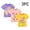Purple, variant on Bnwani Girls T-shirts Summer Breathable Shirt Short Sleeve Printed Tops Purple Sizes 2-8