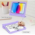 thumbnail image 7 of SUPNICE Handle Kids Case for New iPad 11-inch (A16) 2025 / iPad 10th Generation 2022(10.9 inch) with Built-in Screen Protector, Rugged Full Body Protective Cover for iPad 10/11 Gen,Light Purple, 7 of 7