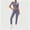 Purple women's 2 piece lounge set a1, variant on Usloyux Women's 2 Piece Outfits Casual Lounge Set Short Sleeve Round Neck T-Shirt with Elastic Waist Leggings Matching Two Piece Tracksuit, Black L