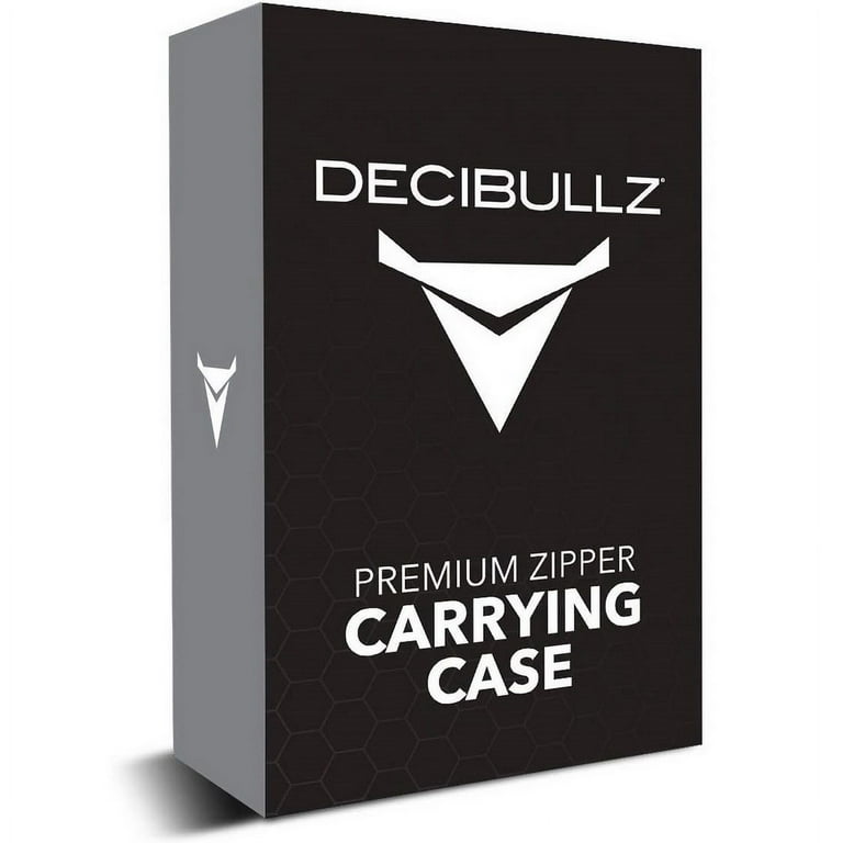 Decibullz Zipper Carrying Case Black
