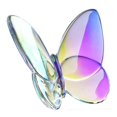 thumbnail image 2 of Estatuilla de mariposa de cristal, estatua de mariposa de cristal, estatua de animal para sala de estar, oficina, entrada, decoración del gabinete Vistoso, 2 of 8