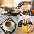 thumbnail image 4 of Shiba Inu Kitchen Oven Mitt and Pot Holder Sets 2 Pcs for Baking, Cooking and Grilling, Heat Resistant Up To 392 °F, 4 of 7
