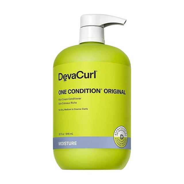 DevaCurl One Condition Original Rich Cream Conditioner, Soft Lemongrass, 32 fl. oz.