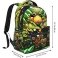 thumbnail image 2 of Pikmin Backpack Laptop Daypack Leisure Travel Backpack 15.7 inch Adjustable Shoulder Strap Hiking Knapsack, 2 of 7