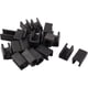 thumbnail image 1 of Deslizadores de plástico en forma de U para patas de silla, paquete de 20, 10 mm de diámetro, color negro, protegen los pisos de los arañazos de los muebles, 1 of 8