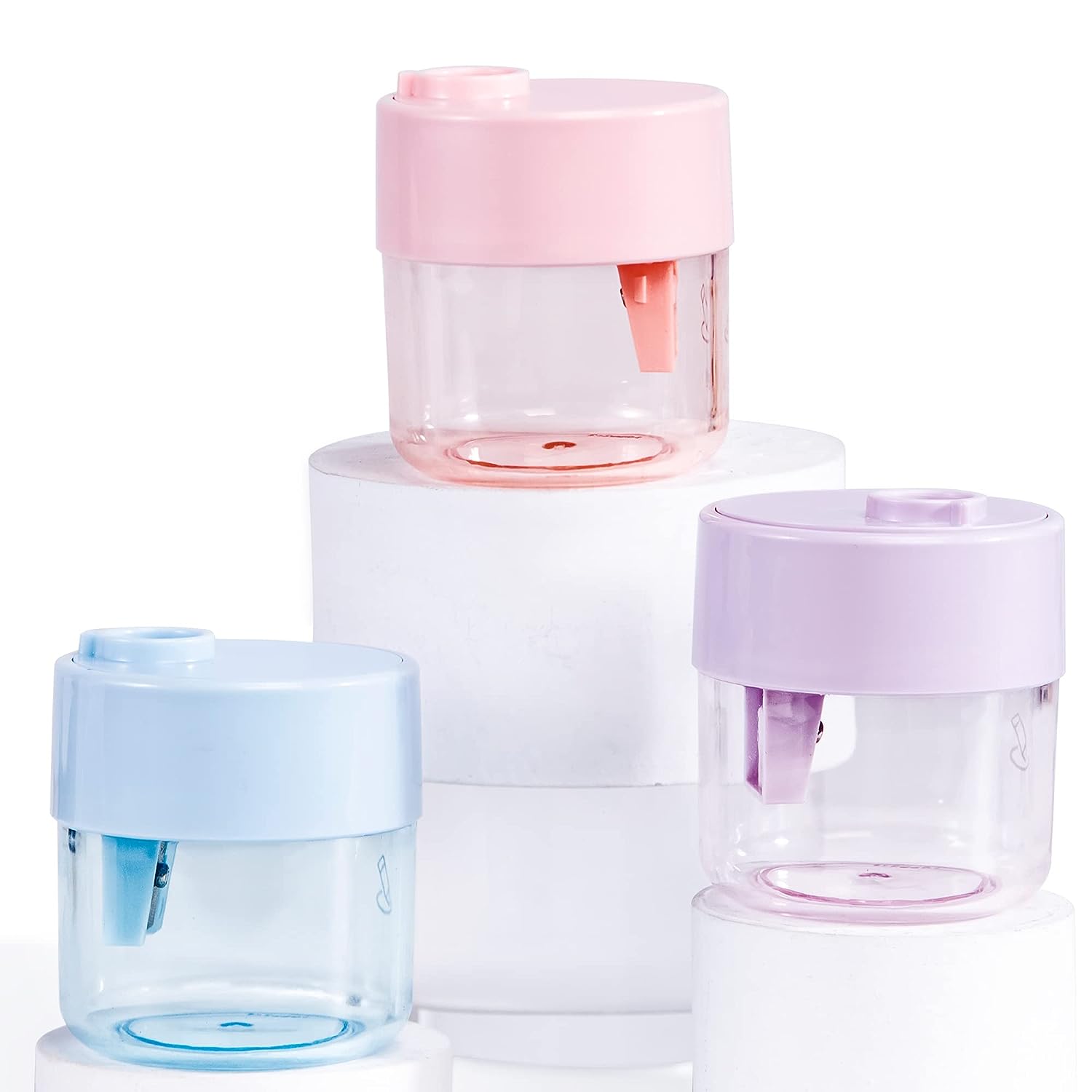 Holzlrgus 3 PCS Pencil Sharpeners, Colored Pencil Sharpeners Manual